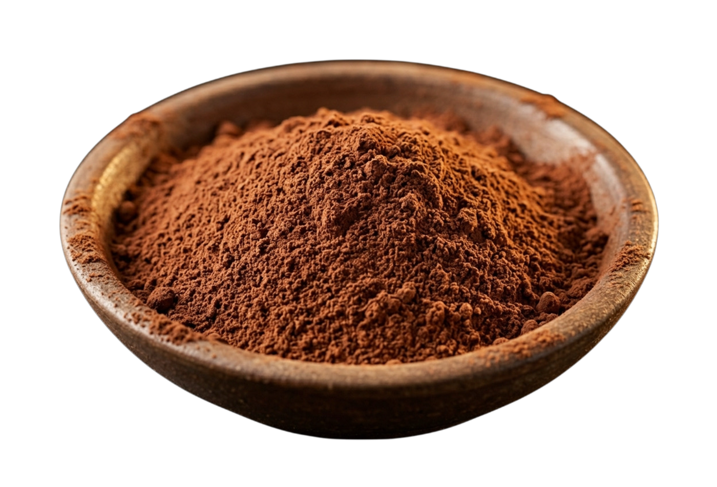 A bowl of pure COR cacao powder